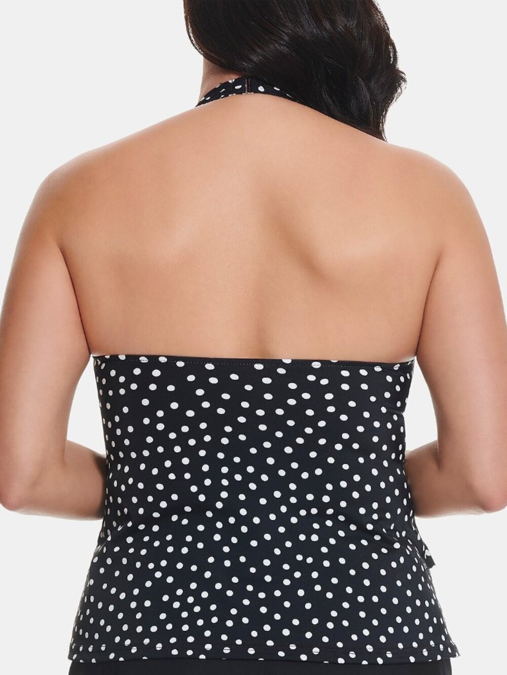 Swim Solutions Womens Printed Halter Tankini Top - Picture 2 of 2